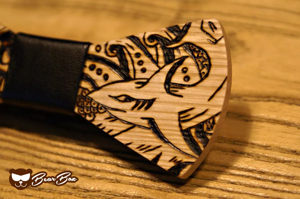 Papillon in legno SHARK & MONSTERS: lo stile secondo Bear Boz